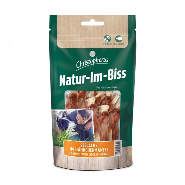 Christopherus Dog Snack Seelachs im Hähnchenmantel 12x 70g
